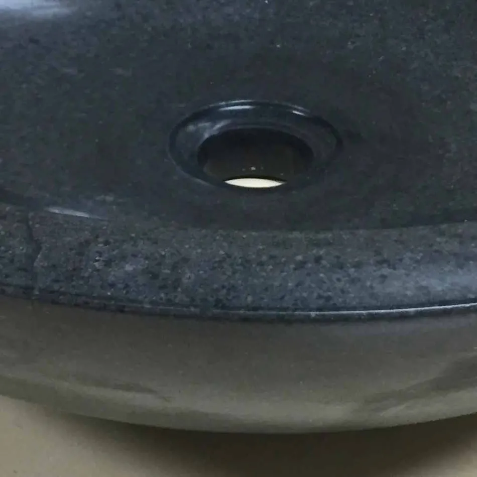 Design håndvaske i sort Ziva natursten Viadurini