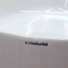 Ovalt bordplade L 50 cm i keramik fremstillet i Italien - Cordino Viadurini