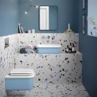 Rektangulær keramisk bordplade håndvask - Holly Viadurini