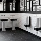 Rektangulær keramisk bordplade håndvask - Holly Viadurini