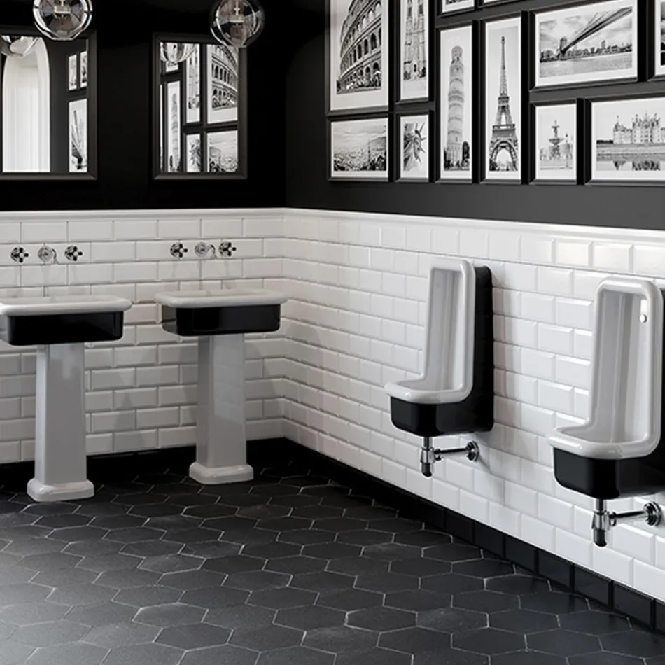 Rektangulær keramisk bordplade håndvask - Holly Viadurini