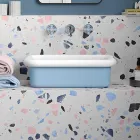 Rektangulær keramisk bordplade håndvask - Holly Viadurini