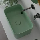 Håndvask lavet af keramik Fås i forskellige farver Made in Italy - Kurv Viadurini