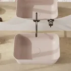 Håndvask lavet af keramik Fås i forskellige farver Made in Italy - Kurv Viadurini