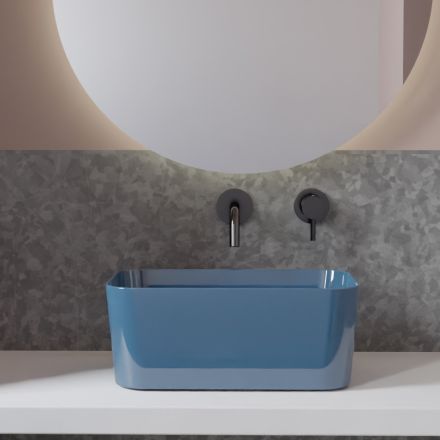 Håndvask lavet af keramik Fås i forskellige farver Made in Italy - Kurv Viadurini