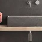 Rektangulær og moderne køkkenvask i designsten - Farartlav3 Viadurini