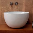 Rund håndvask i hvid keramik eller farvet stjerne Round50 Viadurini