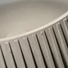 Rund bordplade håndvask lavet af cement og harpiks - Ibisco Viadurini