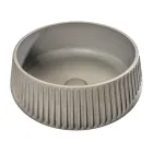 Rund bordplade håndvask lavet af cement og harpiks - Ibisco Viadurini