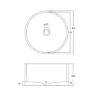 Rund bordplade håndvask Lavet af Mali Orange Terrazzo - Azalea Viadurini