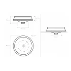 Halv forsænket håndvask i forskellige finish i Fire Clay Made in Italy - Erasmo Viadurini
