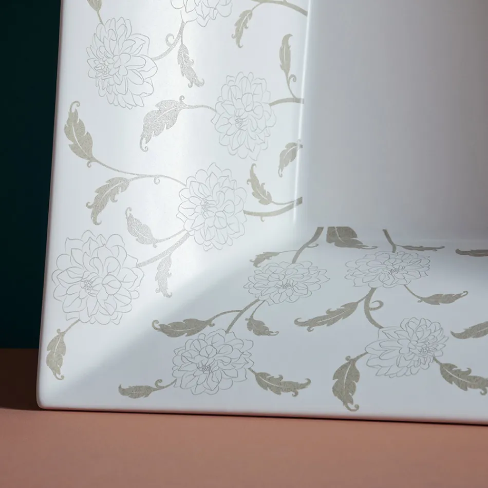 Halv-forsænket håndvask i Fire Clay af forskellige finish lavet i Italien - Ultima Viadurini