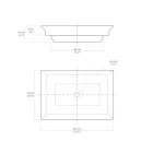 Halv-forsænket håndvask i Fire Clay af forskellige finish lavet i Italien - Ultima Viadurini