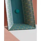 Halv-forsænket håndvask i Fire Clay af forskellige finish lavet i Italien - Ultima Viadurini