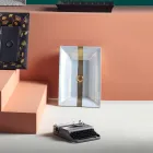 Halv-forsænket håndvask i Fire Clay af forskellige finish lavet i Italien - Ultima Viadurini