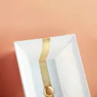 Halv-forsænket håndvask i Fire Clay af forskellige finish lavet i Italien - Ultima Viadurini