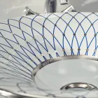 Halv forsænket håndvask i Fire Clay i forskellige finish Made in Italy - Capatosta Viadurini