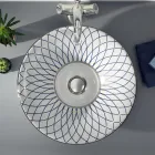 Halv forsænket håndvask i Fire Clay i forskellige finish Made in Italy - Capatosta Viadurini