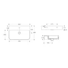 Væghængt keramisk håndvask med valgfri håndklædeholder Made in Italy - Graffa Viadurini