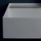 Håndvask i Sun 60x45 cm keramiske moderne design, fremstillet i Italien Viadurini