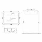 Håndvask i Sun 50x35 cm keramik, forskellige farver Viadurini