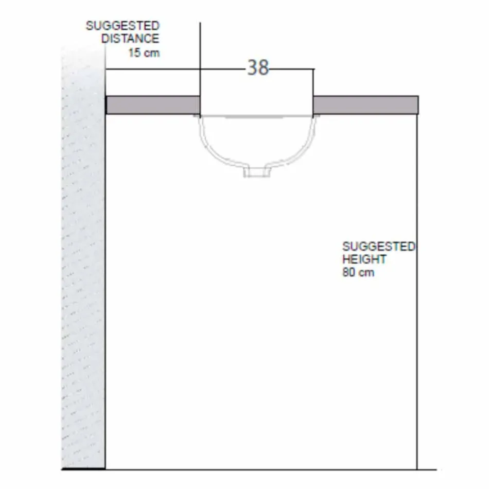 Barok undermonteret vask i ild ler og guld lavet i Italien, Egeerhavet Viadurini
