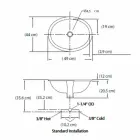 Undermount vask i ild ler og guld håndlavet i Italien, Egeerhavet Viadurini