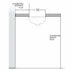 Undermount vask i ild ler og guld håndlavet i Italien, Egeerhavet Viadurini