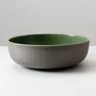 Bordvask i mørk Raku fremstillet i Italien - Drip Viadurini