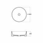 40 cm rund håndvask i hvid eller Leivi-farvet keramik Viadurini