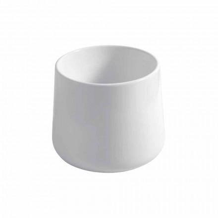 Rund bordplade i hvid eller farvet Oliena keramik Viadurini