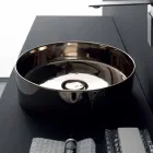 Rund håndvask farvede keramiske lejer Icon Alice Keramik Viadurini