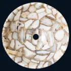 Countertop runde sten support agat Mila, enkelt stykke Viadurini