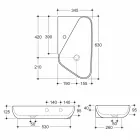 Countertop håndvask / design keramik lavet i Italien Sheyla Viadurini