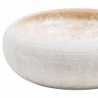 Cirkulær stående håndvask af hvid marmor, Bucciano Viadurini