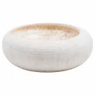 Cirkulær stående håndvask af hvid marmor, Bucciano Viadurini