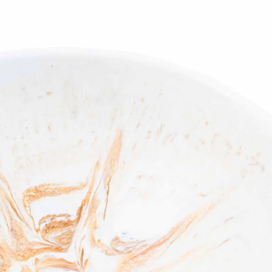 Designstøtteservant i gyldent harpiks - Dogliola Viadurini