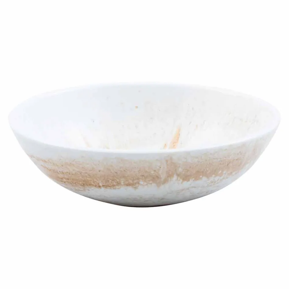 Designstøtteservant i gyldent harpiks - Dogliola Viadurini