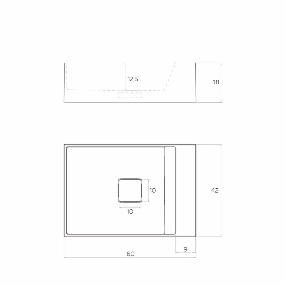 Design bordpladevask produceret i Italien, Lavis Viadurini
