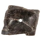 Håndlavet bordvask i røgkvartssten, Vigasio Viadurini