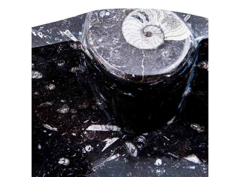 Moderne marmor bordplade med fossiler - Burgeo Viadurini
