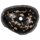 Bordvask håndlavet i flodsten, Palizzi Viadurini