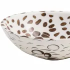 Moderne, rund bordplade af harpiks, Bussi Viadurini