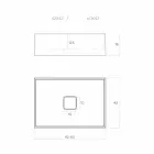 Design bordpladevask produceret i Italien, Lavis Viadurini