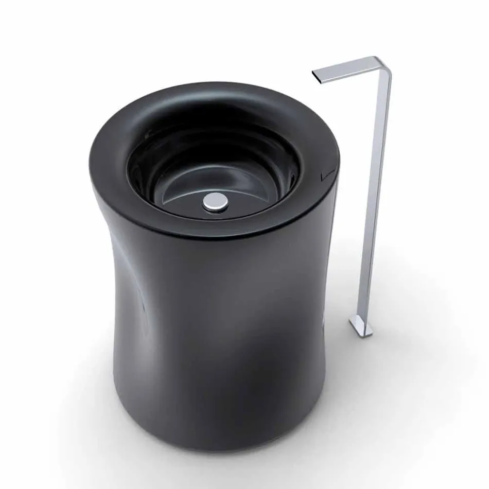 Moderne kolonne fritstående sink produceret i Italien, Syracuse Viadurini