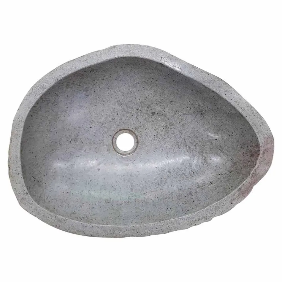 Moderne bordplade lavet af håndlavet flodsten, Buriasco Viadurini