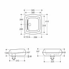Designer håndvask i bronze keramik lavet i Italien Simon Viadurini