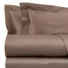 Satinplader i bomuld til ensfarvet dobbeltseng - Freesia Viadurini