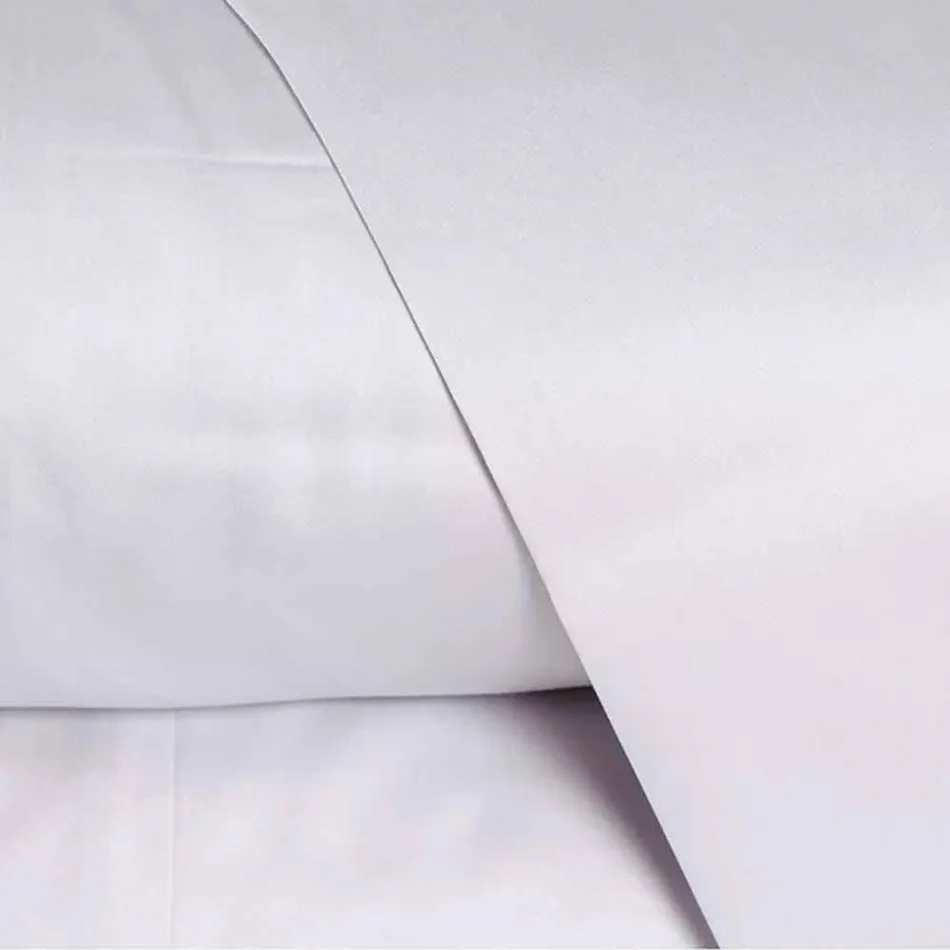 Satinplader i bomuld til ensfarvet dobbeltseng - Freesia Viadurini