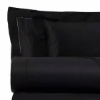 Satinplader i bomuld til ensfarvet dobbeltseng - Freesia Viadurini